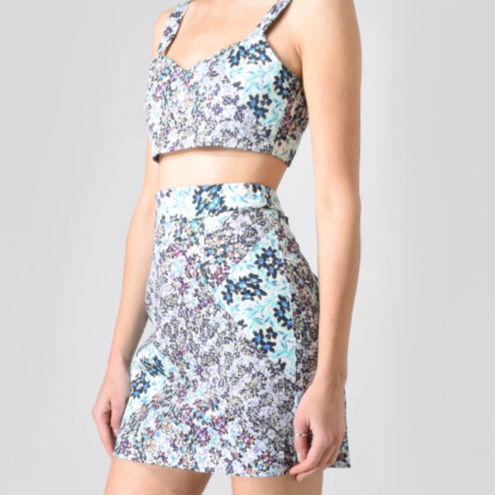 Sam & Lavi Floral Printed Blue Set
